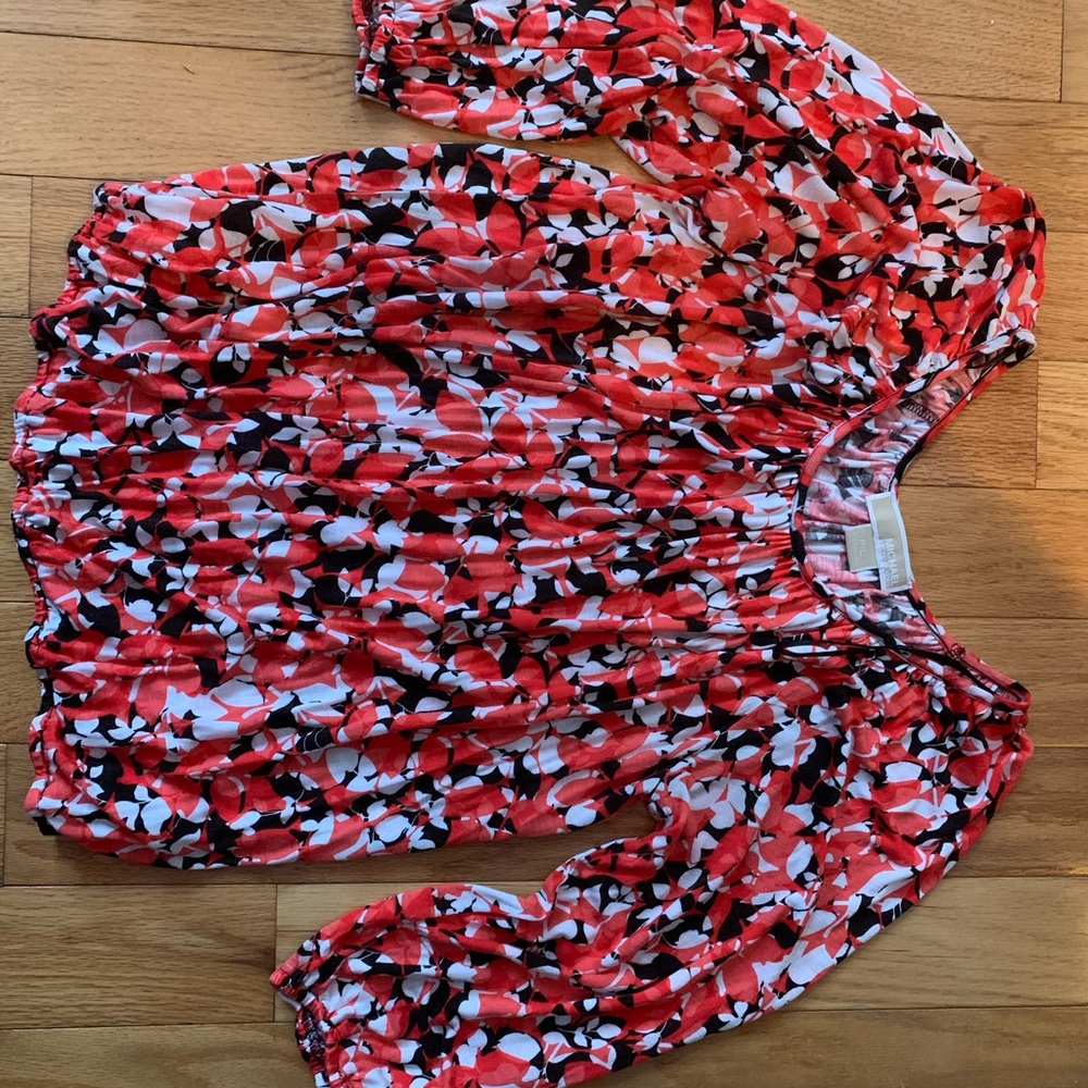 👚MICHAEL KORS Peasant Blouse P/L